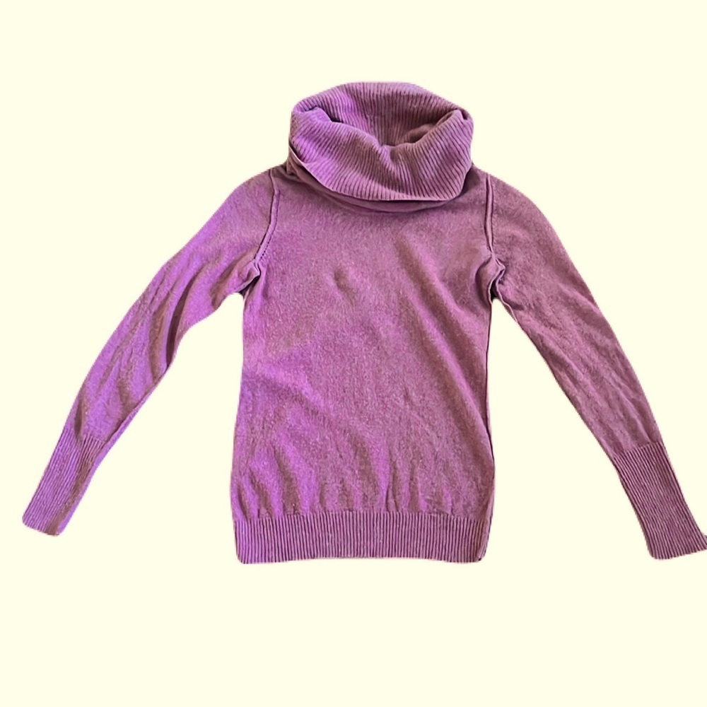 Banana Republic Wool Cashmere blend Double Turtle Neck Sweater Size XS
